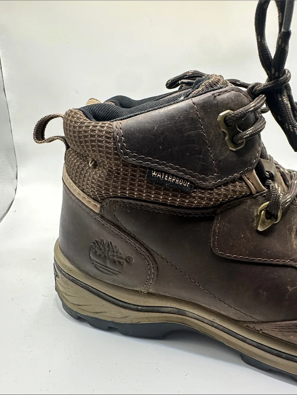 Timberland Brown Men's Lace-Up Leather Hiking Boots